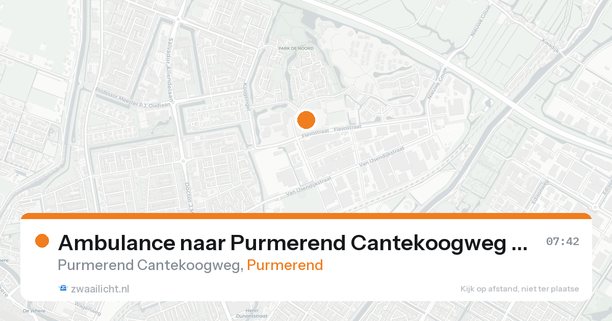 Ambulance naar Purmerend Cantekoogweg in Purmerend — 8 feb 2026