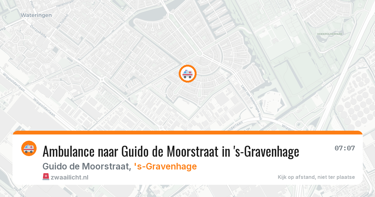 Ambulance naar Guido de Moorstraat in 's-Gravenhage — 21 jul 2026
