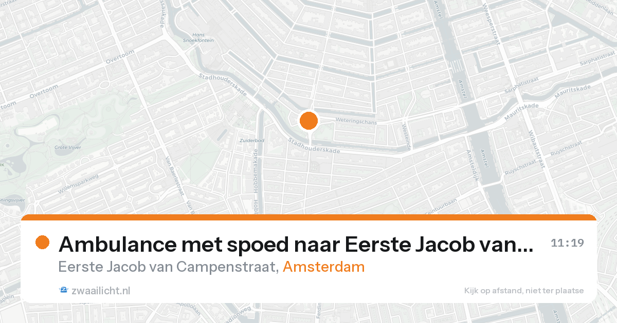 Ambulance met spoed naar Eerste Jacob van Campenstraat in Amsterdam — 7 feb 2026