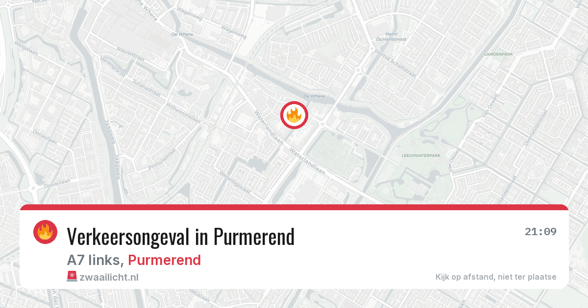Verkeersongeval in Purmerend — 26 mei 2026