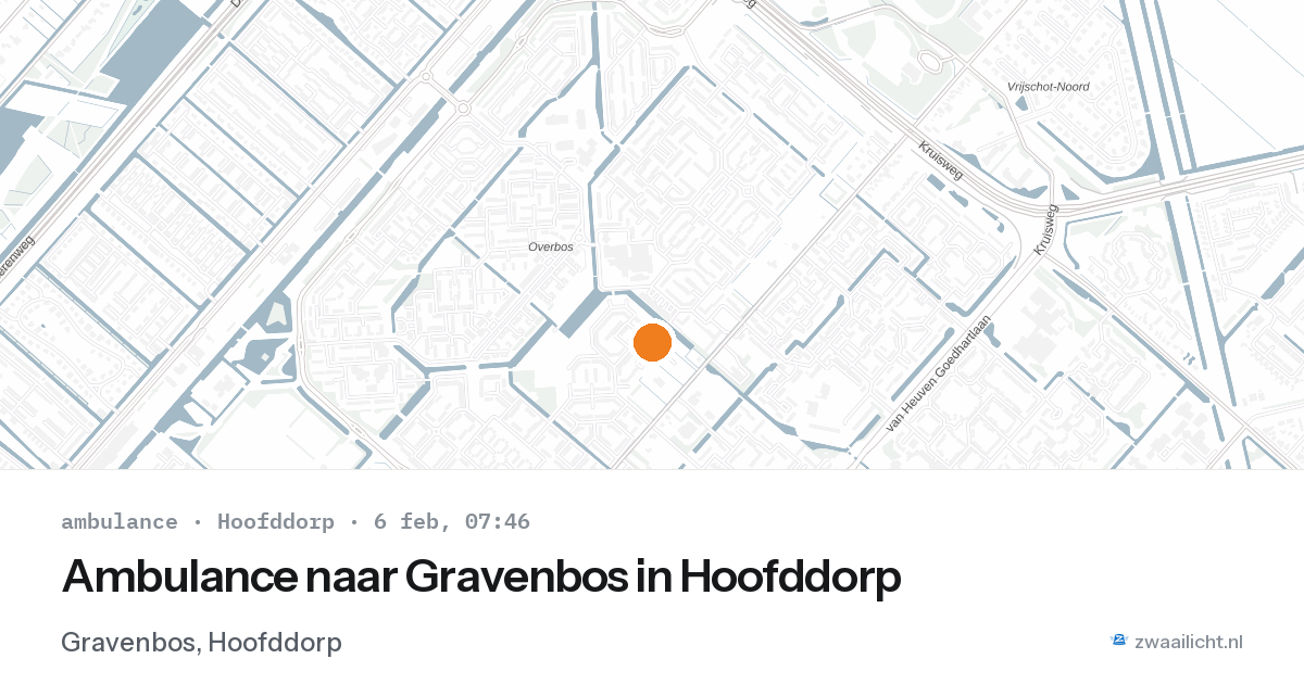 Ambulance naar Gravenbos in Hoofddorp — 6 feb 2026