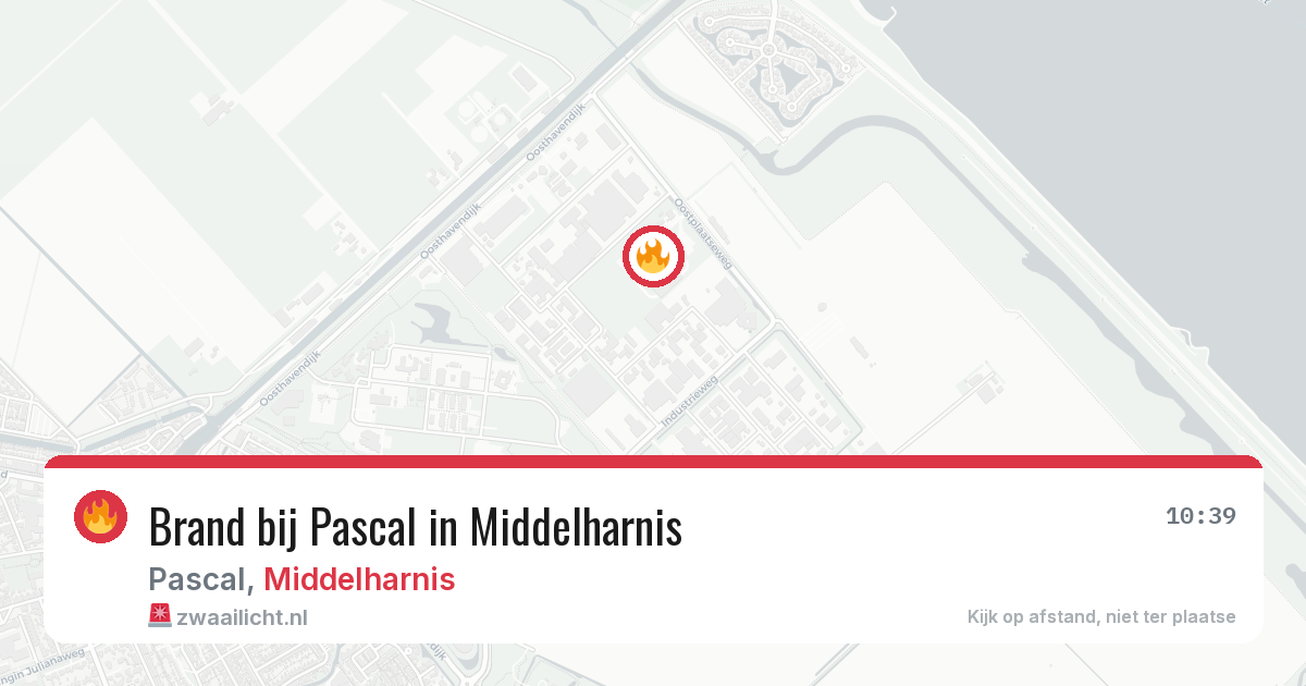 Brand bij Pascal in Middelharnis — 9 mrt 2026