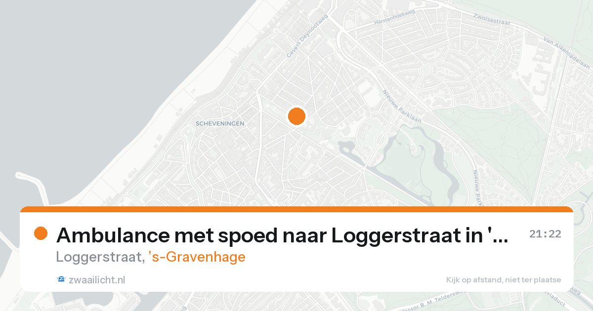 Ambulance met spoed naar Loggerstraat in 's-Gravenhage — 15 aug 2026