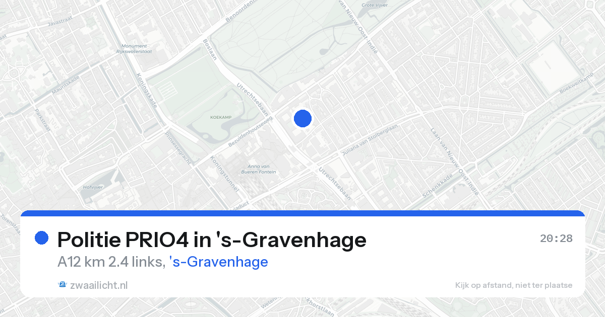 Politie PRIO4 in 's-Gravenhage — 24 aug 2026 | 🚨 Zwaailicht.nl