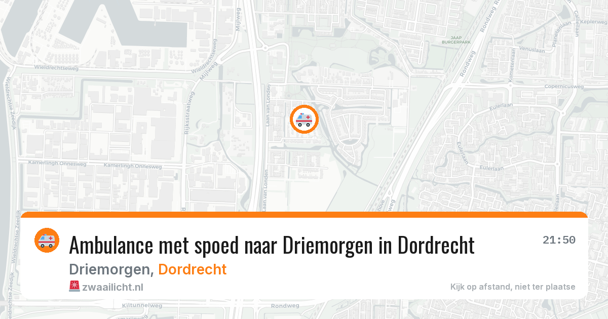 Ambulance met spoed naar Driemorgen in Dordrecht — 11 jul 2026