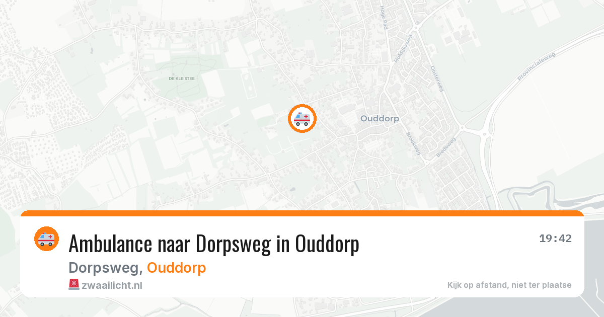 Ambulance naar Dorpsweg in Ouddorp — 26 jul 2026