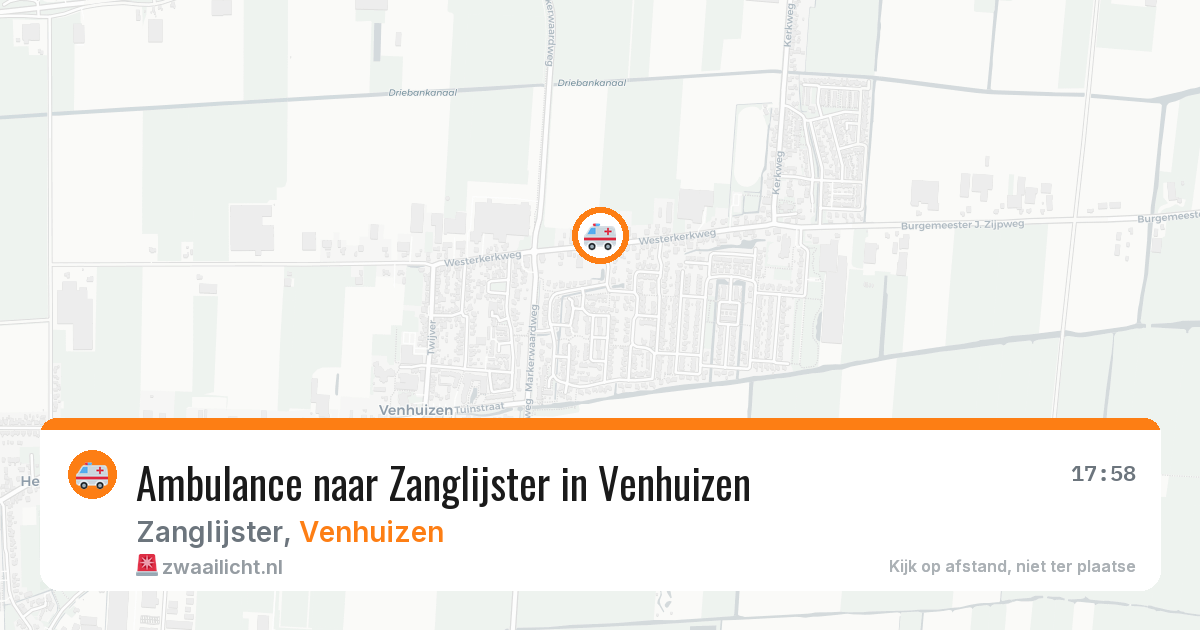 Ambulance naar Zanglijster in Venhuizen — 8 jun 2026