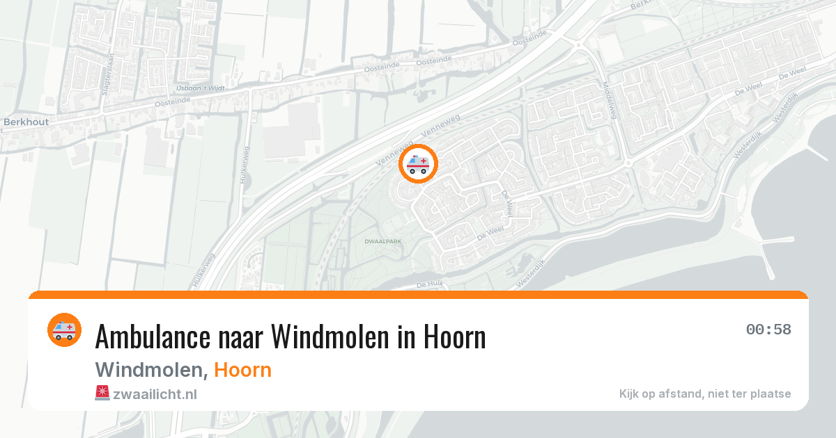 Ambulance naar Windmolen in Hoorn — 17 jun 2026
