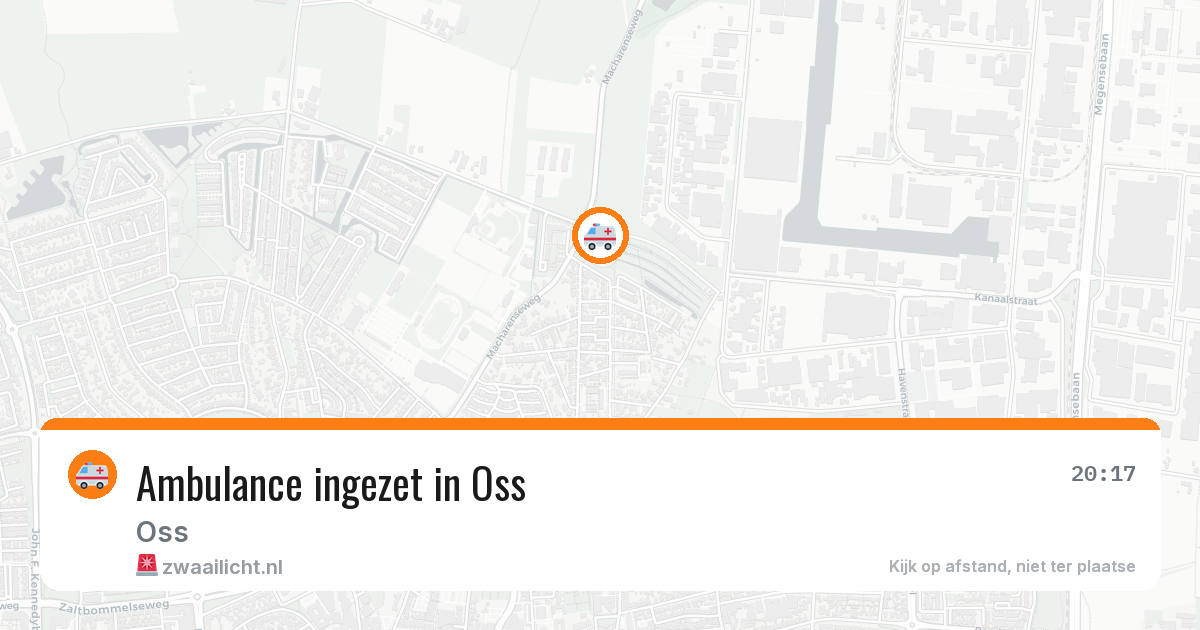 Ambulance ingezet in Oss — 13 jun 2026