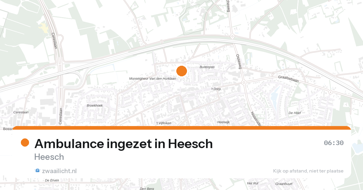 Ambulance ingezet in Heesch — 7 feb 2026