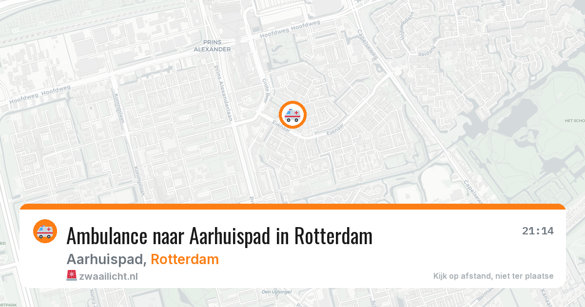Ambulance naar Aarhuispad in Rotterdam — 14 jul 2026