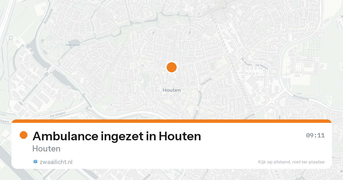 Ambulance ingezet in Houten — 17 mei 2026