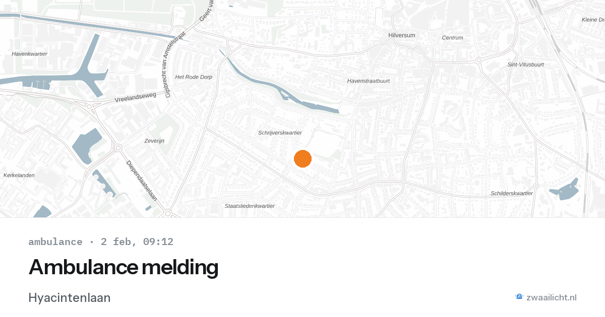 Ambulance melding — 2 feb 2026