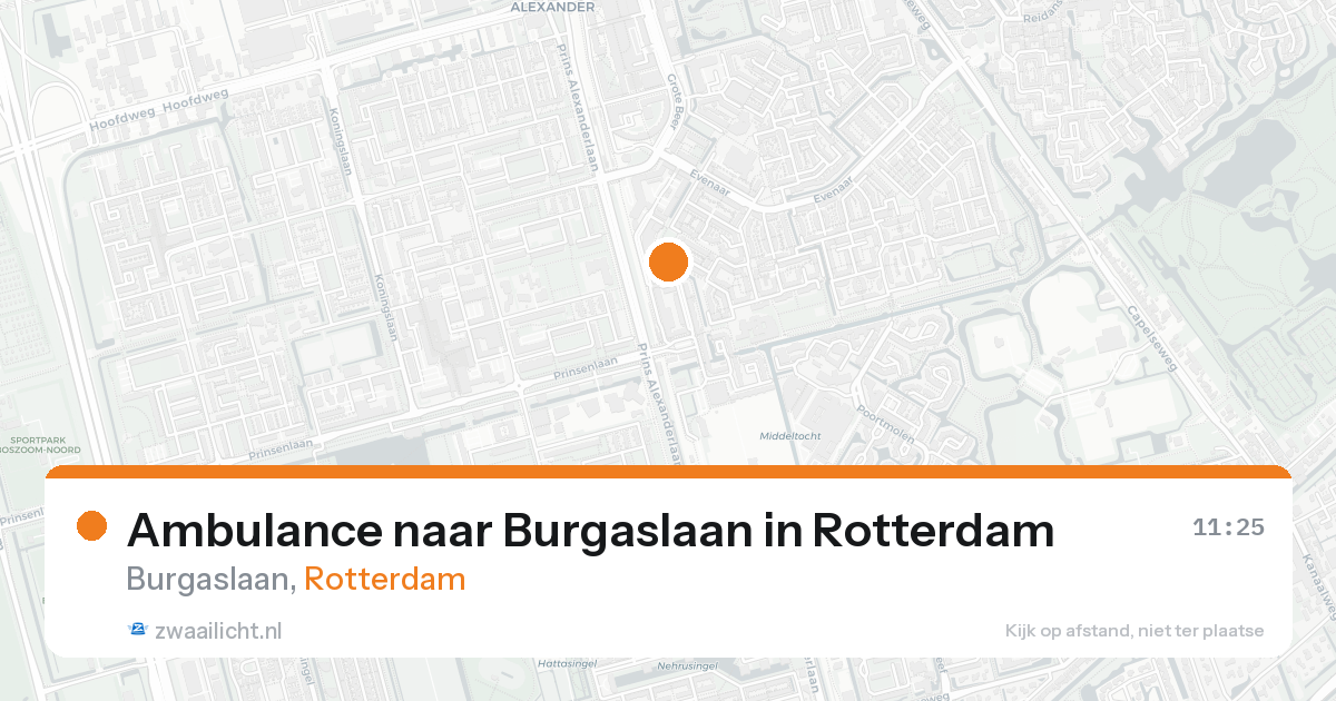 Ambulance naar Burgaslaan in Rotterdam — 22 aug 2026