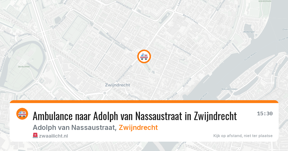 Ambulance naar Adolph van Nassaustraat in Zwijndrecht — 3 jun 2026