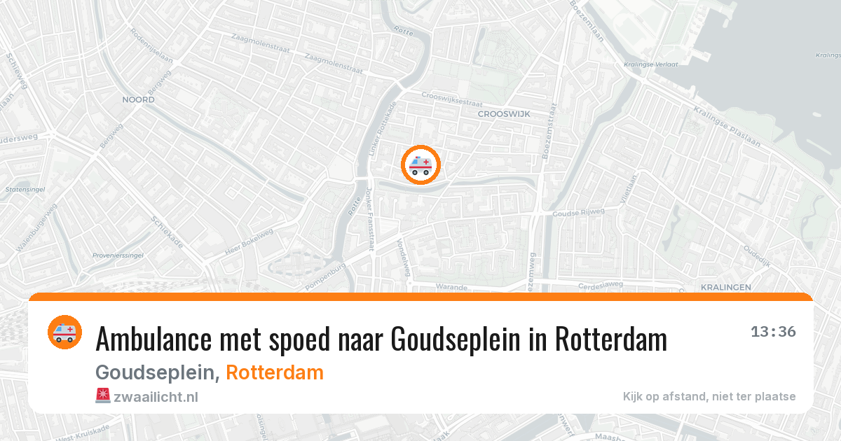 Ambulance met spoed naar Goudseplein in Rotterdam — 21 mei 2026
