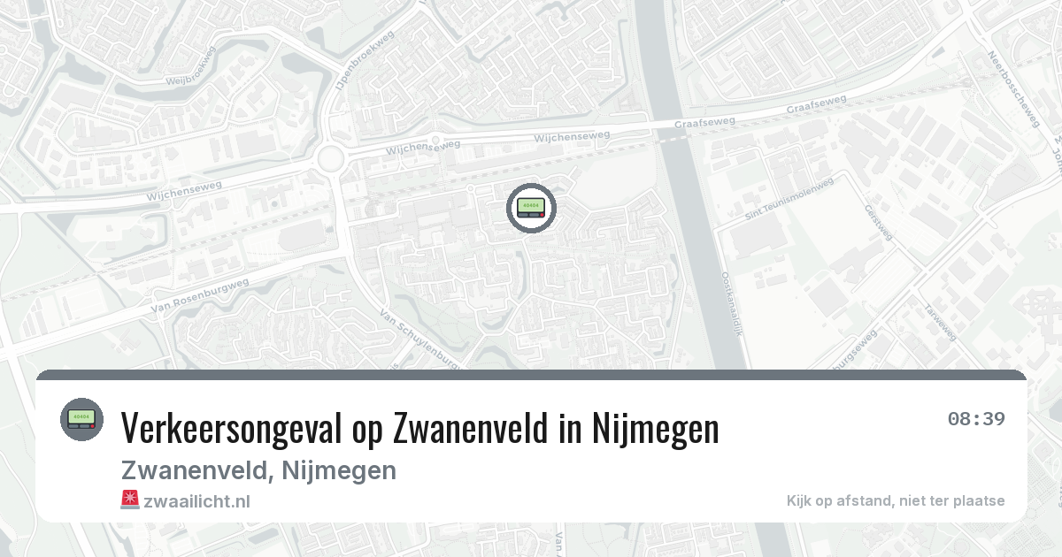 Verkeersongeval op Zwanenveld in Nijmegen — 11 aug 2026