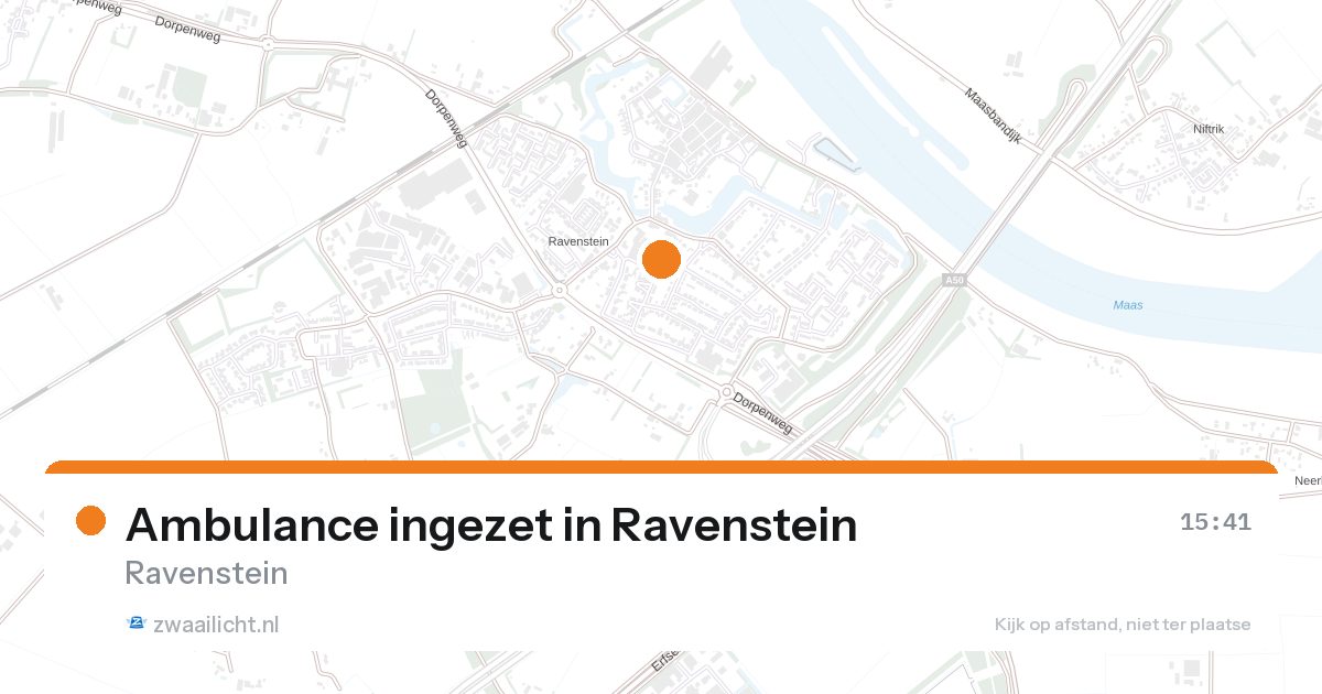 Ambulance ingezet in Ravenstein — 27 aug 2026
