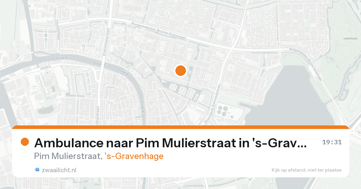 Ambulance naar Pim Mulierstraat in 's-Gravenhage — 31 jan 2026
