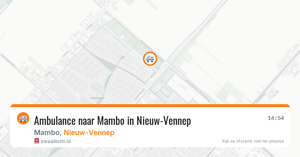 Ambulance naar Mambo in Nieuw-Vennep — 23 jul 2026