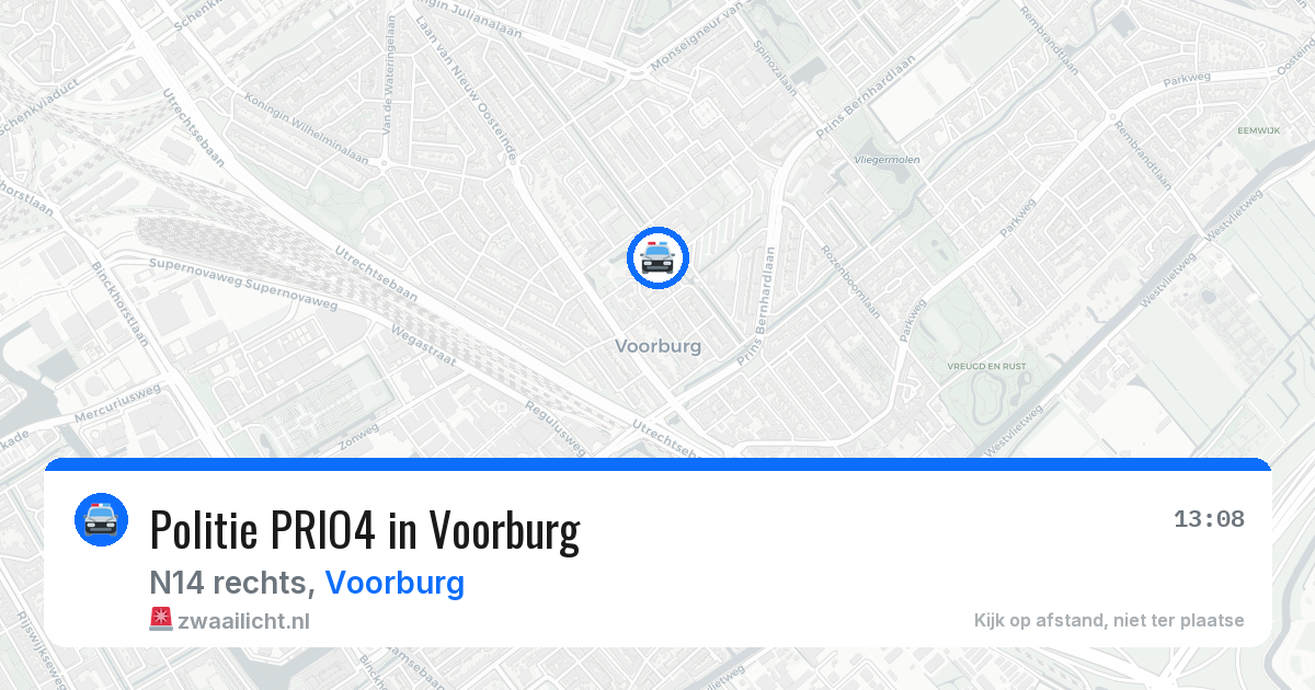 Politie PRIO4 in Voorburg — 2 apr 2026 | 🚨 Zwaailicht.nl