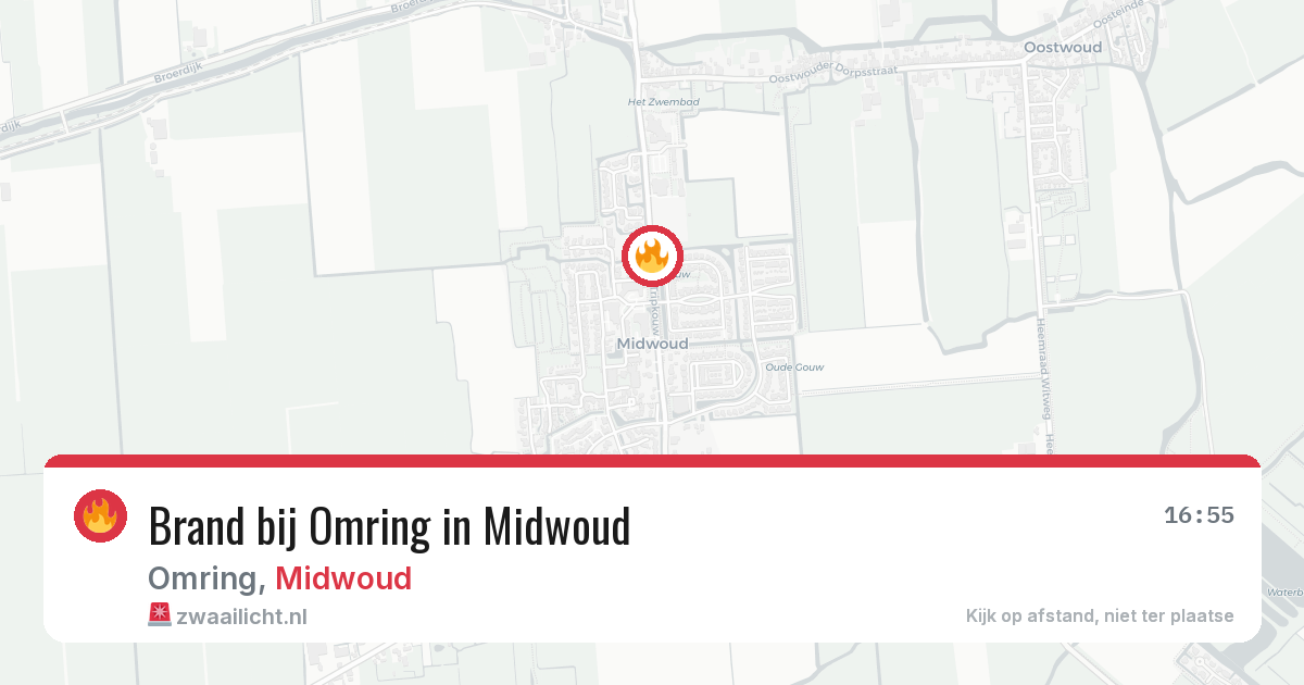Brand bij Omring in Midwoud — 26 jul 2026