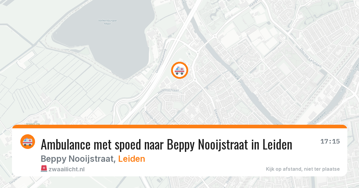 Ambulance met spoed naar Beppy Nooijstraat in Leiden — 29 jul 2026