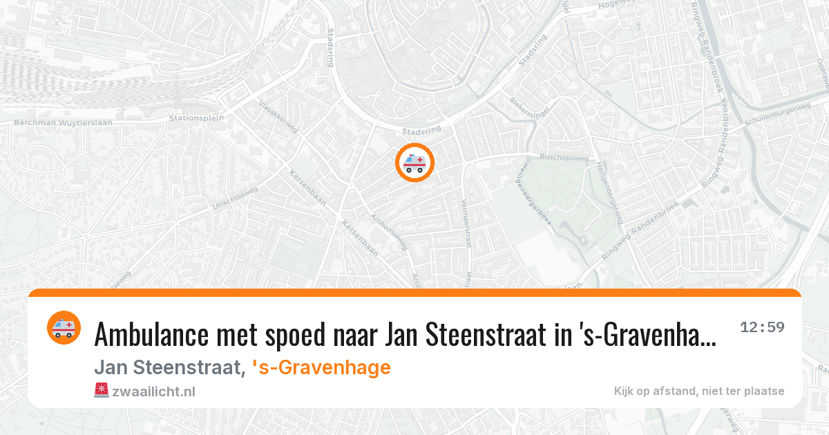 Ambulance met spoed naar Jan Steenstraat in 's-Gravenhage — 28 jan 2026
