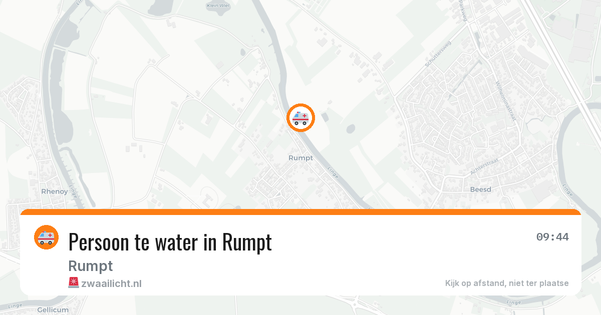 Persoon te water in Rumpt — 25 feb 2026