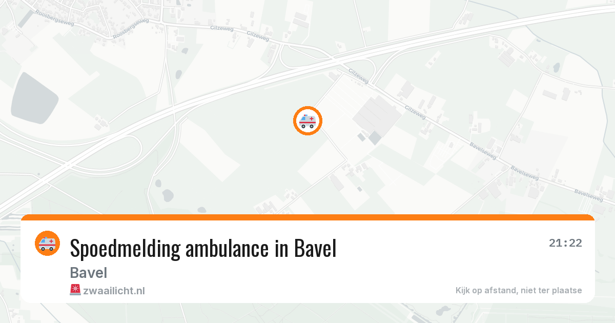 Spoedmelding ambulance in Bavel — 14 mrt 2026