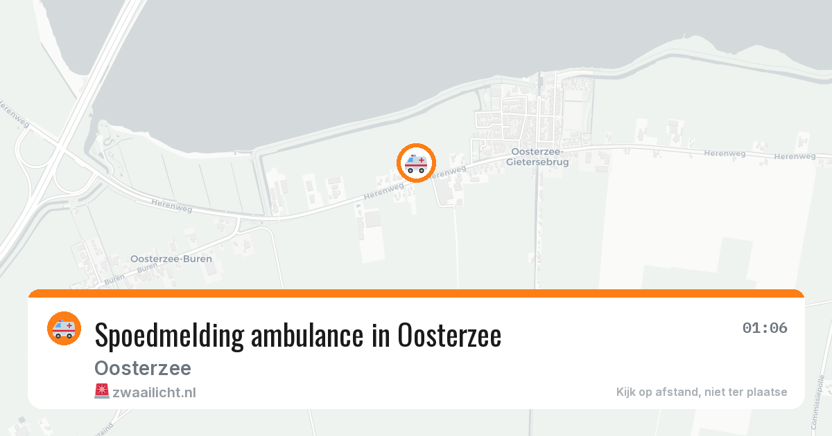 Spoedmelding ambulance in Oosterzee — 6 mrt 2026