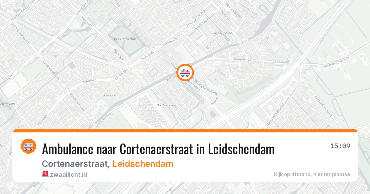 Ambulance naar Cortenaerstraat in Leidschendam — 20 apr 2026