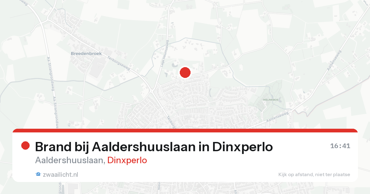 Brand bij Aaldershuuslaan in Dinxperlo — 11 aug 2026