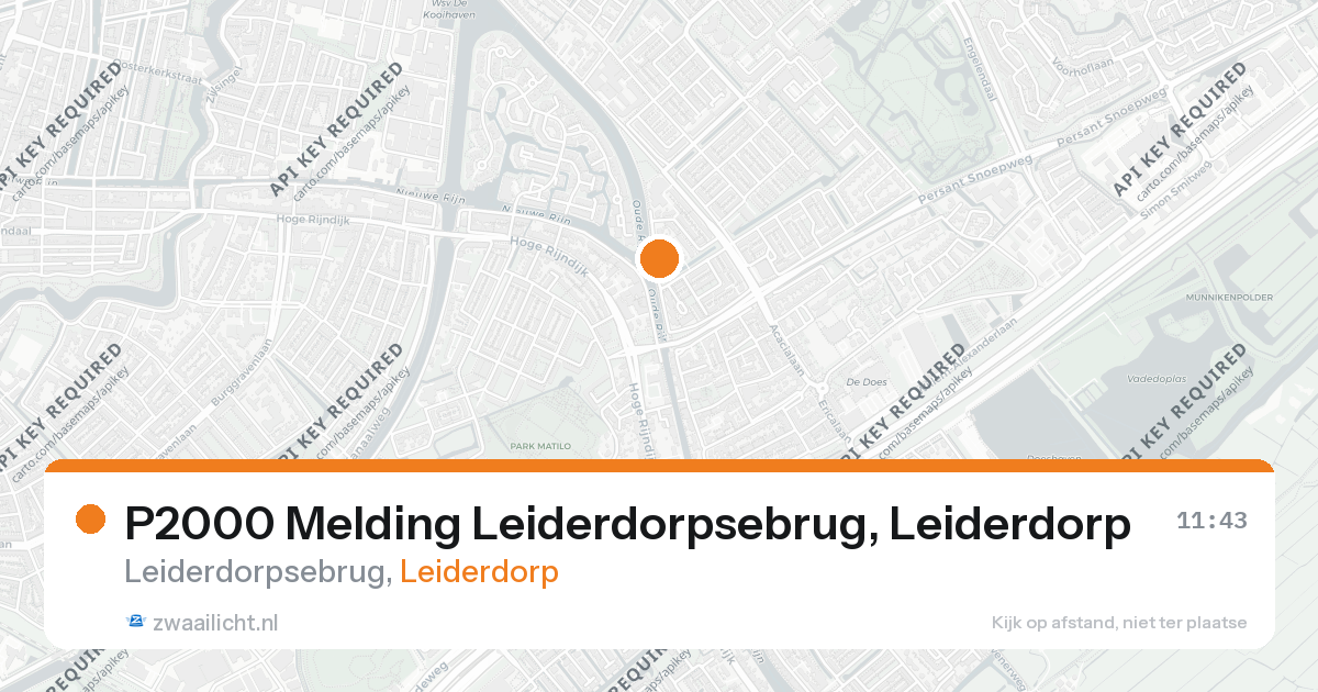 P2000 Melding Leiderdorpsebrug, Leiderdorp — 26 aug 2026