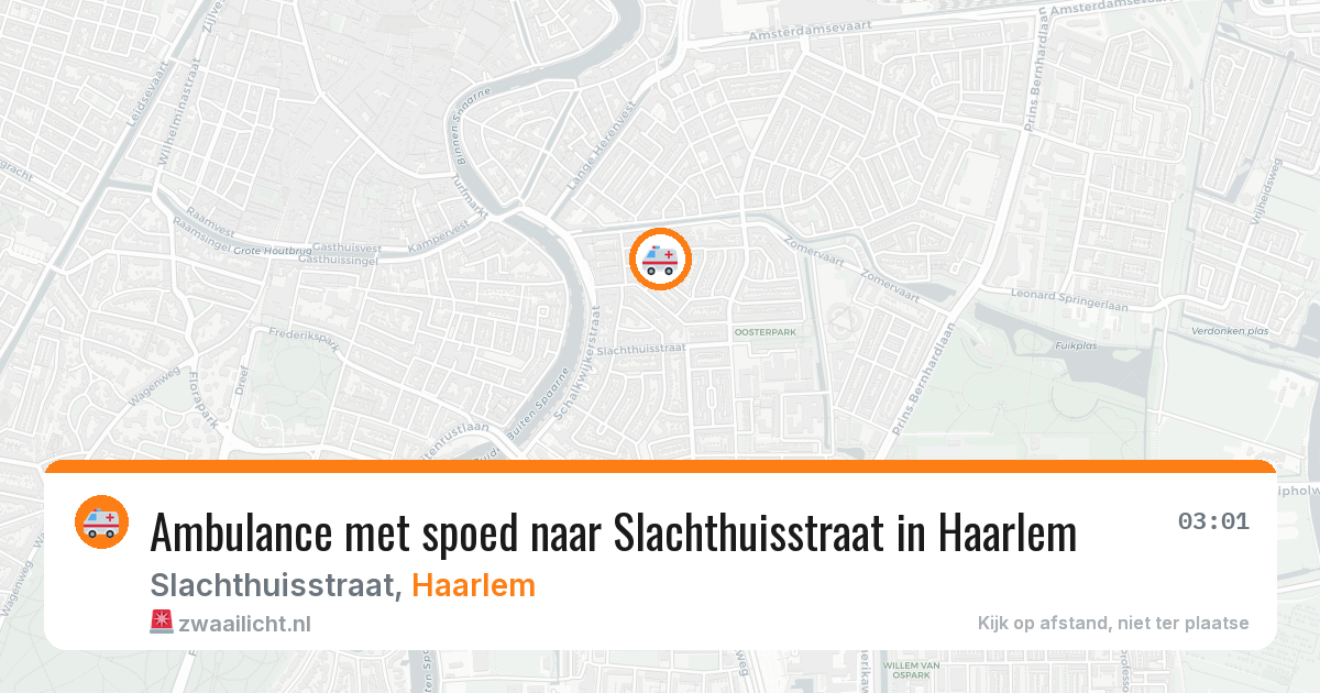 Ambulance met spoed naar Slachthuisstraat in Haarlem — 29 jan 2026