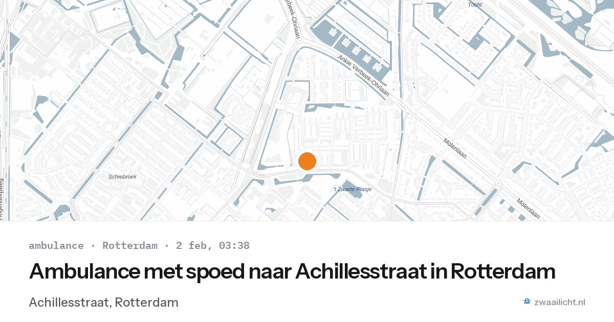 Ambulance met spoed naar Achillesstraat in Rotterdam — 2 feb 2026