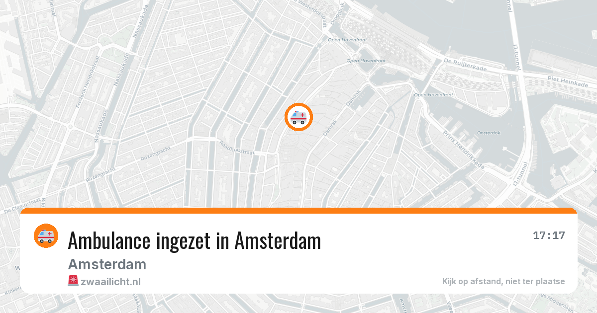 Ambulance ingezet in Amsterdam — 13 jun 2026