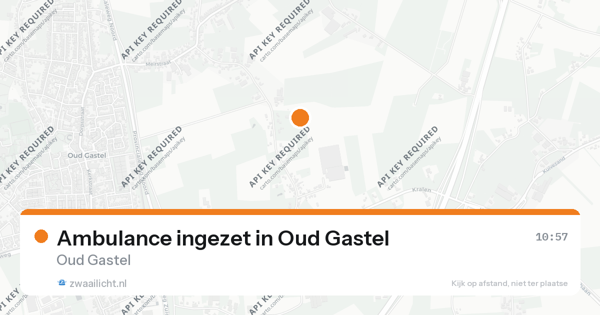 Ambulance ingezet in Oud Gastel — 26 aug 2026