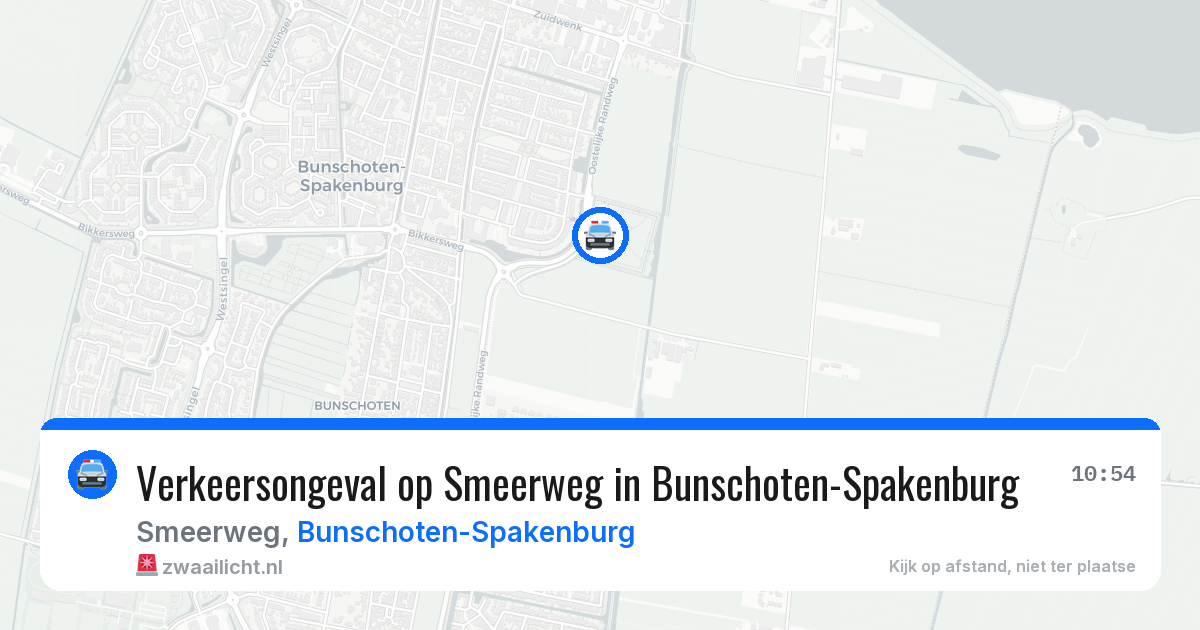 Verkeersongeval op Smeerweg in Bunschoten-Spakenburg — 23 jun 2026