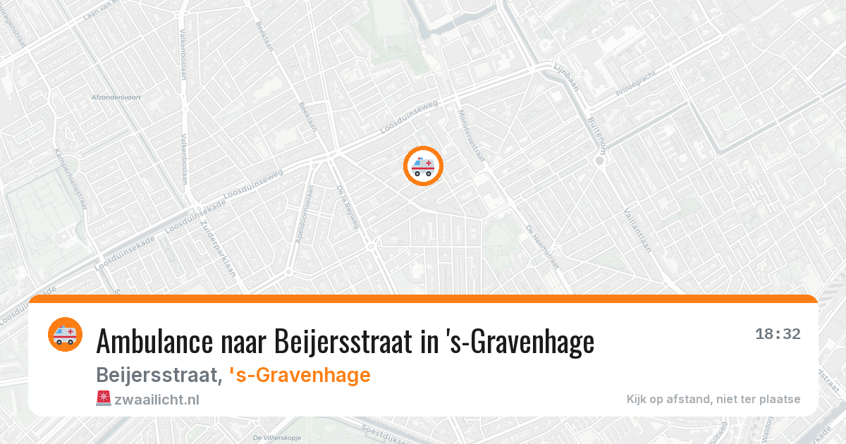 Ambulance naar Beijersstraat in 's-Gravenhage — 18 mei 2026