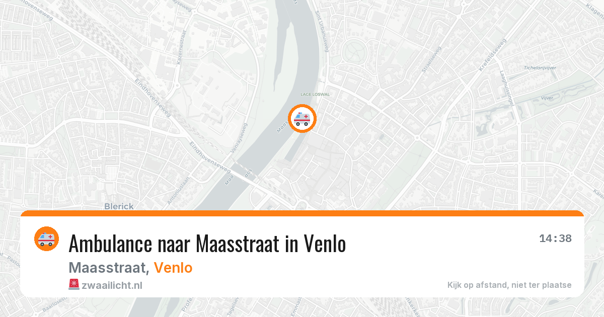 Ambulance naar Maasstraat in Venlo — 2 jul 2026