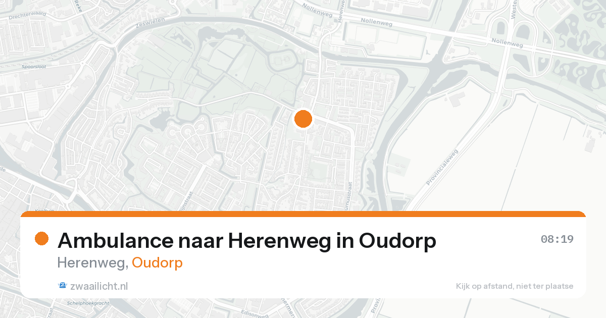 Ambulance naar Herenweg in Oudorp — 22 aug 2026