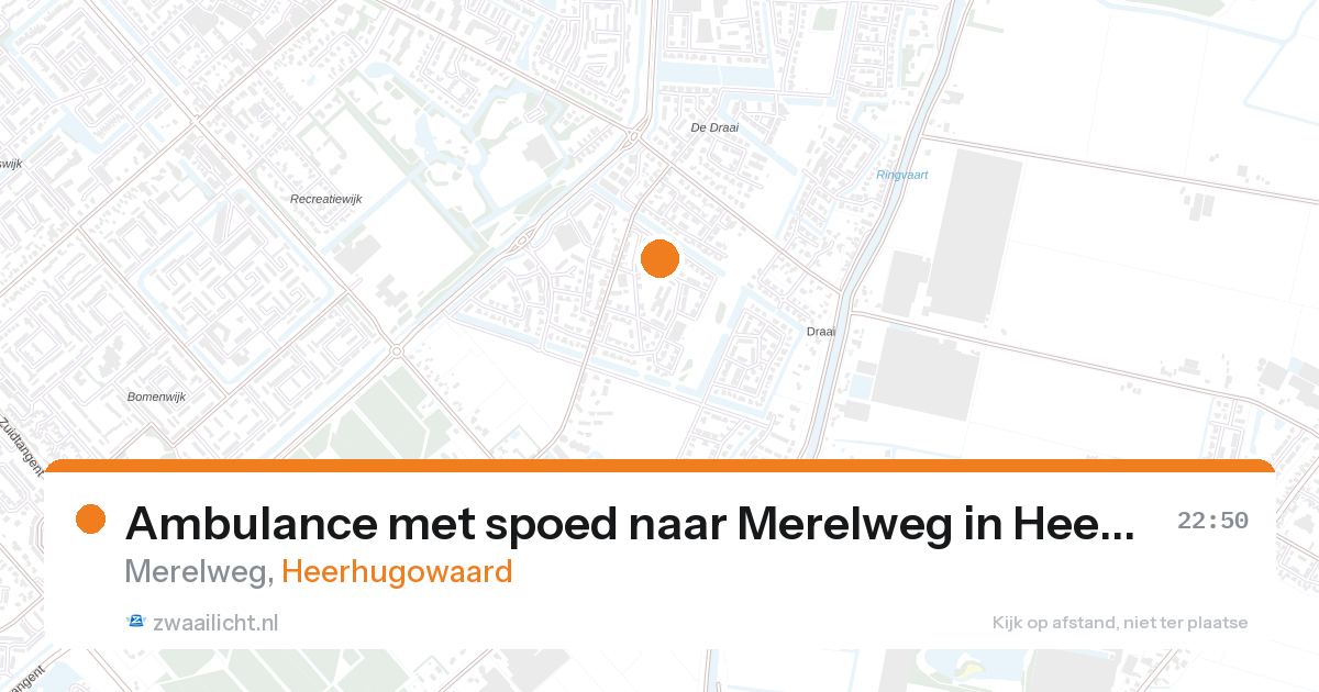 Ambulance met spoed naar Merelweg in Heerhugowaard — 9 jun 2026
