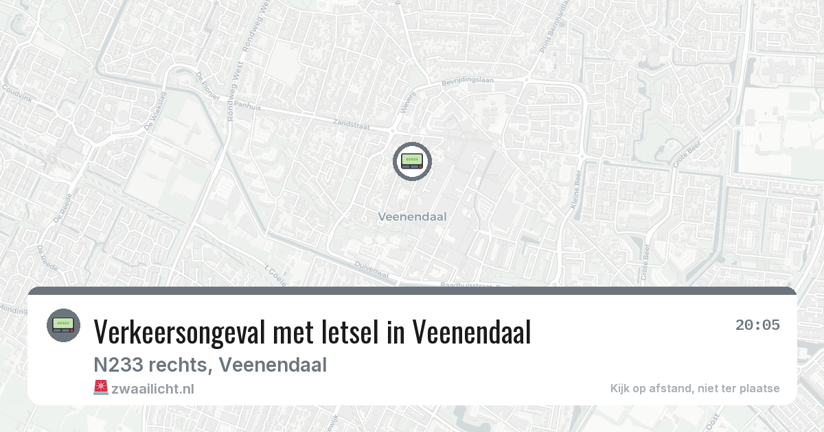 Verkeersongeval met letsel in Veenendaal — 23 feb 2026
