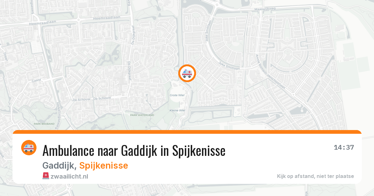 Ambulance naar Gaddijk in Spijkenisse — 27 mei 2026