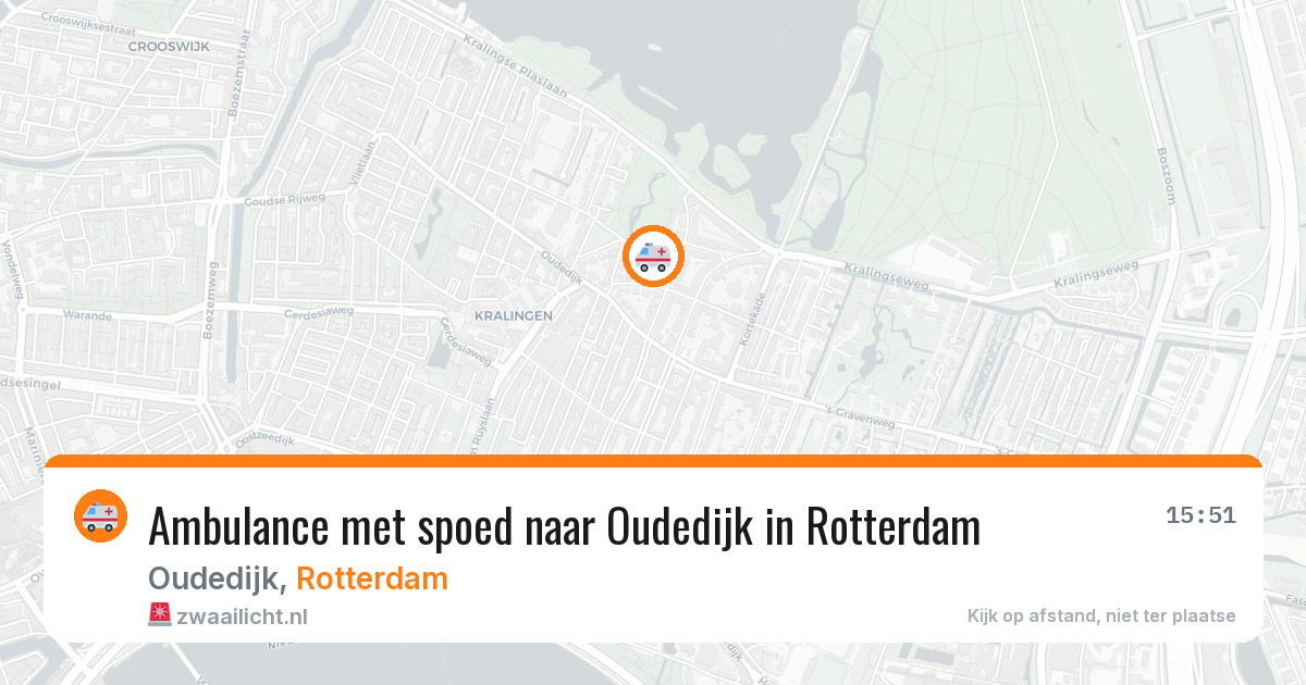 Ambulance met spoed naar Oudedijk in Rotterdam — 2 mrt 2026