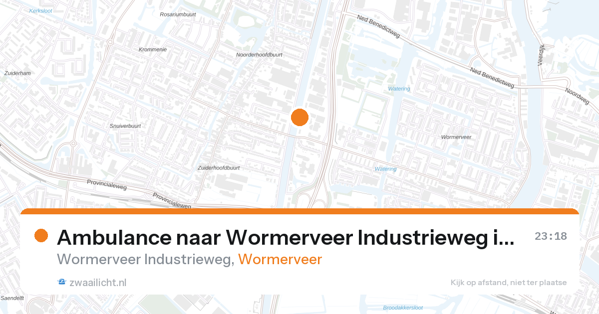 Ambulance naar Wormerveer Industrieweg in Wormerveer — 31 jan 2026