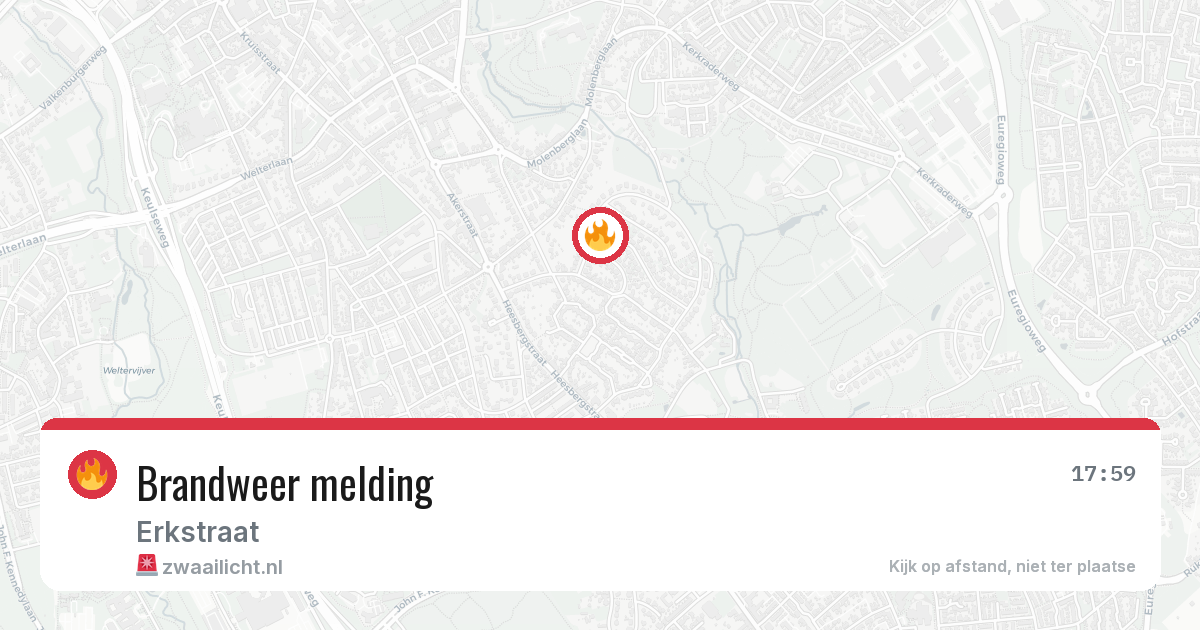 Brandweer melding — 22 mei 2026
