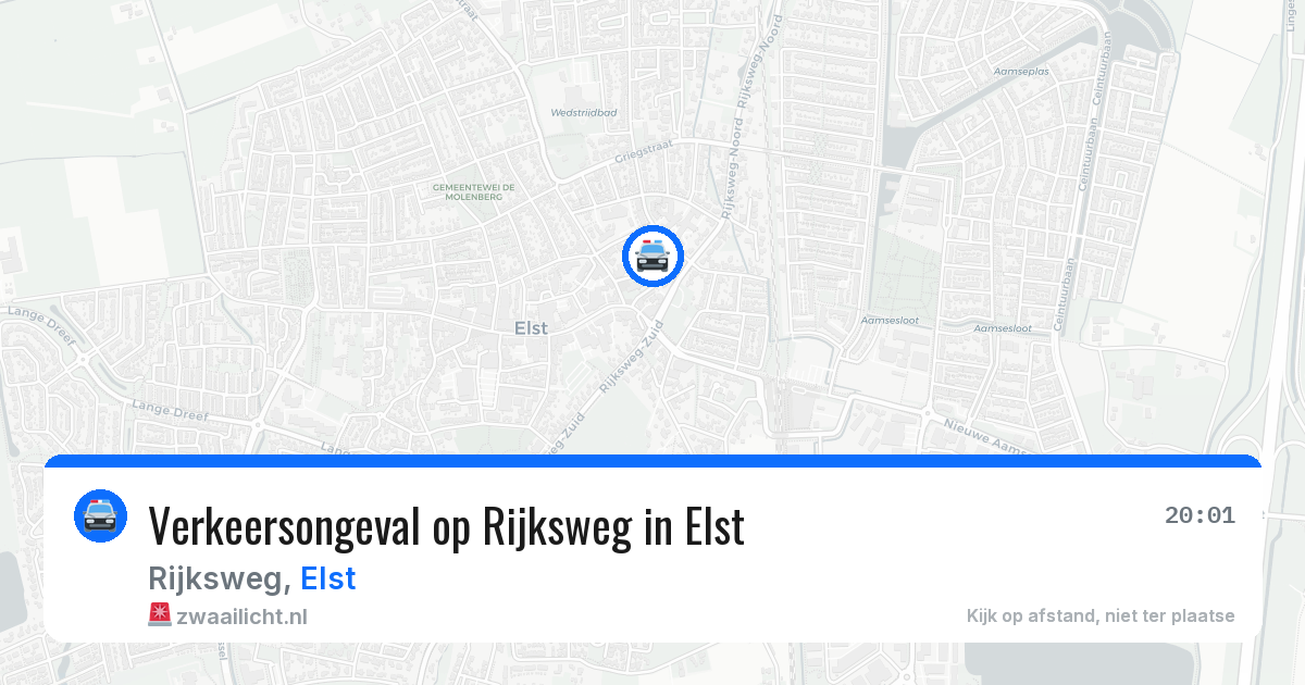 Verkeersongeval op Rijksweg in Elst — 22 mei 2026