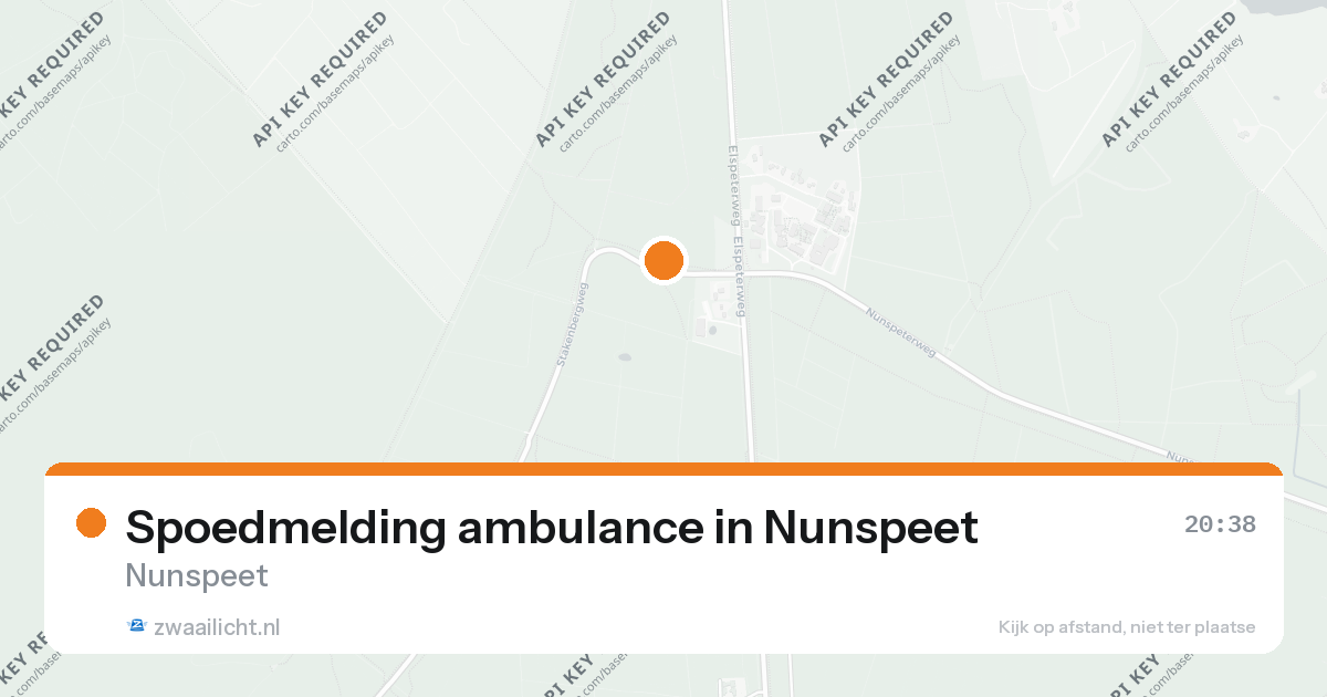 Spoedmelding ambulance in Nunspeet — 25 aug 2026